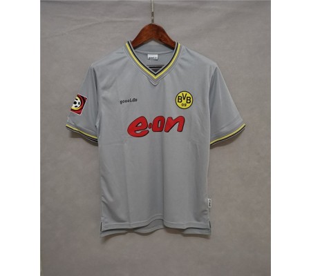 Dortmund 99/00 Away Grey Soccer Jersey